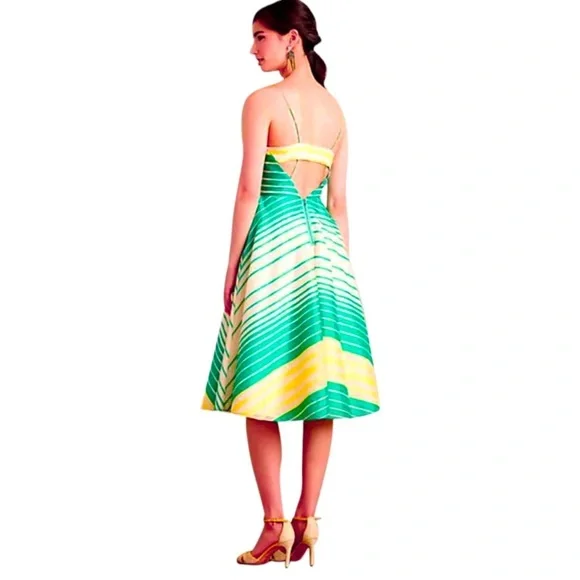 $198 Anthropologie Maxi Dress Petite 12 PL Tracy Reese Cut Outs Tulle Underskirt - Picture 12 of 15